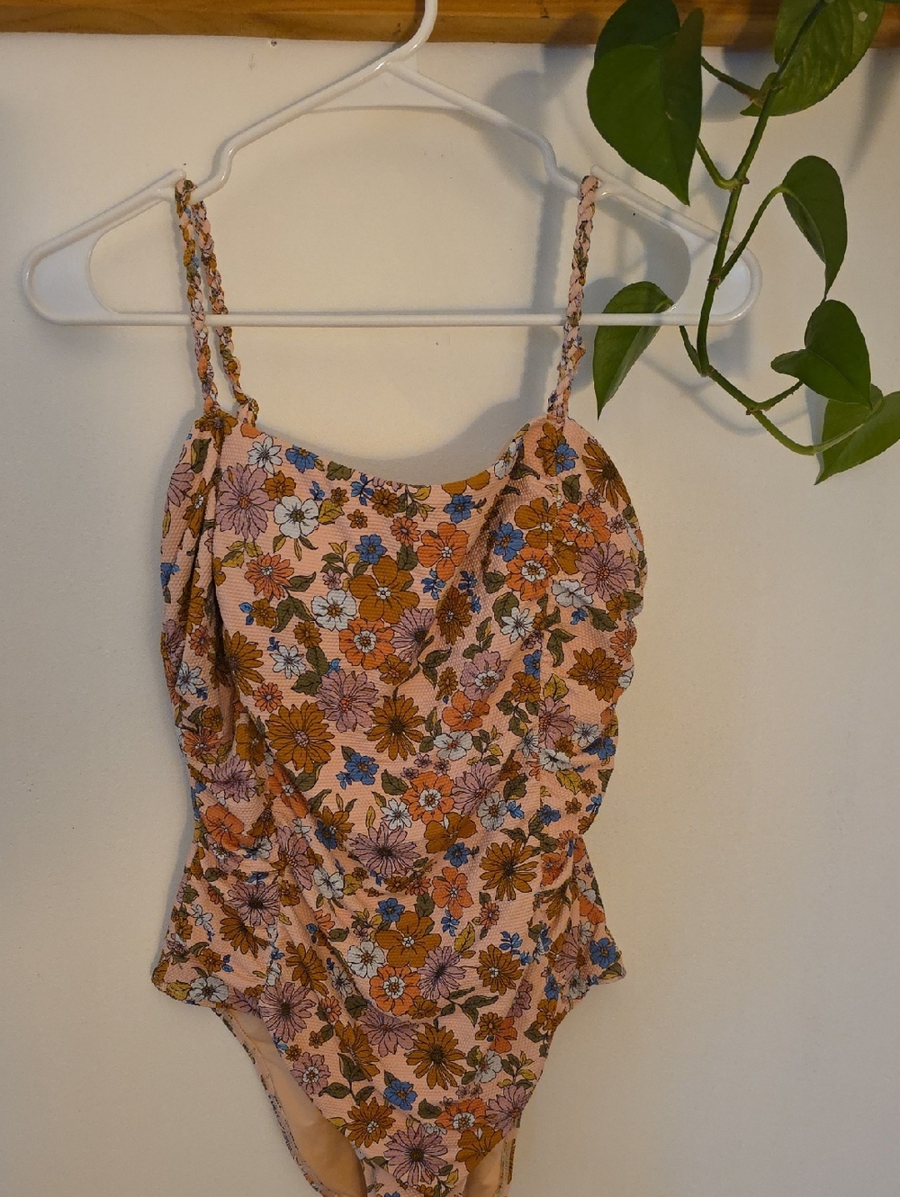 Cupshe Pink Floral  One-Piece Swimsuit